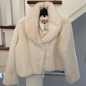 Coats | Bubish White Fur Coat | Poshmark